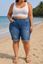 Picture of PLUS SIZE RIPPED PULL UP  BERMUDA SHORTS